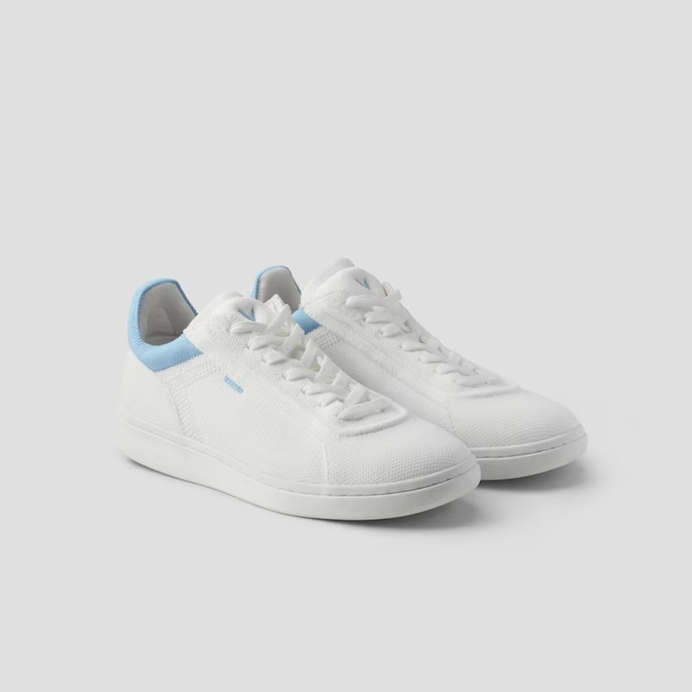 White and Blue Women's Sneakers